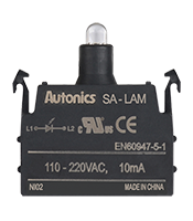 110 to 240 Volt (V) Light Emitting Diode (LED) Block Alternating Current (AC) Voltage White Modular Contact Block (SA-LAM)