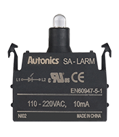 110 to 240 Volt (V) Light Emitting Diode (LED) Block Alternating Current (AC) Voltage Red Modular Contact Block (SA-LARM)